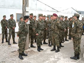 Visita del Jefe del Estado Mayor del Ejército a las tropas destacadas en Bosnia i Herzegovina