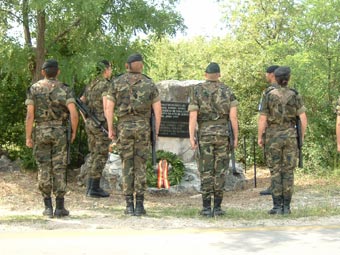 X Aniversario de la muerte del Sargento de Caballería Angel Tornel Yañez, caido en acto de servicio en Bosnia i Herzegovina