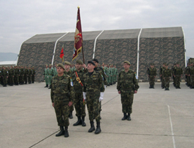 Efectivos del mando de Artillería de Campaña (MACA) relevan a la brigada paracaidista (BiH)