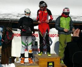 Podio del Campeonato aragonés de Esquí Alpinismo