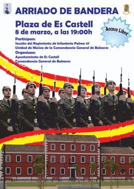Cartel promocional del arriado de Bandera