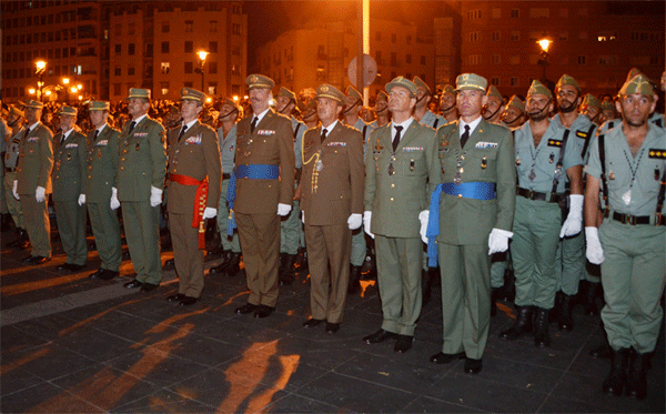 El JEME acompañó a la Legión en Málaga