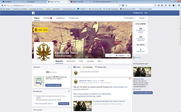 El Ejército de Tierra ya está en Facebook