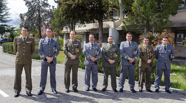 Militares lusos y españoles en Madrid