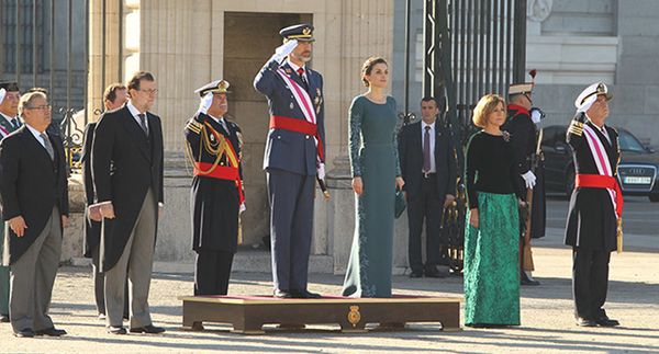 Los Reyes en el Palacio Real el 6 de enero 