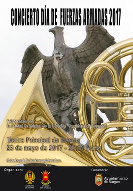 Cartel promocional del concierto en Burgos 