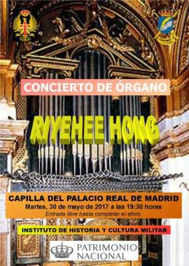 Cartel promocional del concierto de órgano