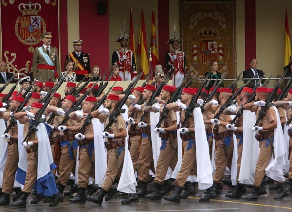 Desfile de una unidad del Ejército el pasado año 