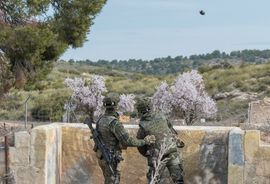 Lanzamiento de granada en el CENAD "Chinchilla"