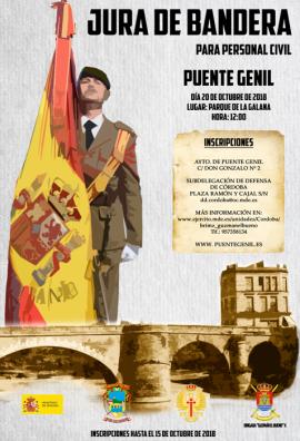 Jura de Bandera para personal civil en Puente Genil