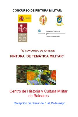 Cartel promocional del concurso de pintura militar