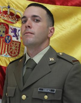 Fotografía oficial del soldado Sánchez