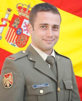 Fotografía oficial del soldado Fernández