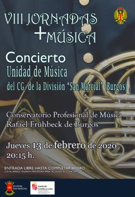 Cartel promocional del concierto en Burgos