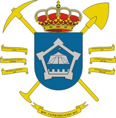 Escudo del Batallón de Castrametación II/11