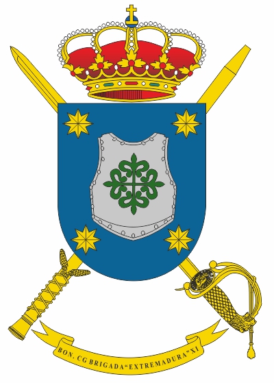 Escudo Batallón de Cuartel General de la Brigada 'Extremadura' XI