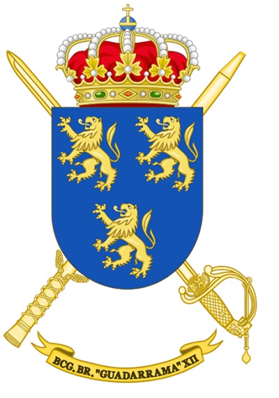 Escudo del Batallón del Cuartel General de la Brigada 'Guadarrama' XII