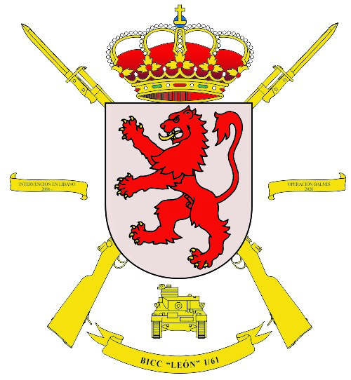 Escudo del Batallón de Infantería de Carros de Combate 'León' III/61
