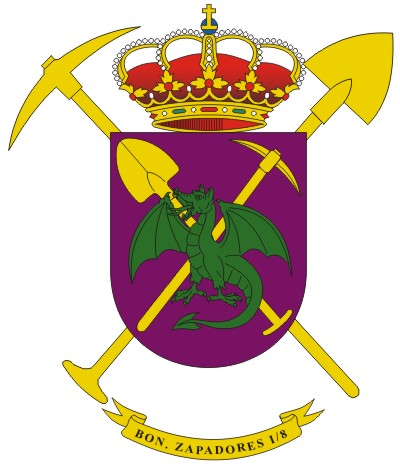 Escudo del Batallón de Zapadores I/8