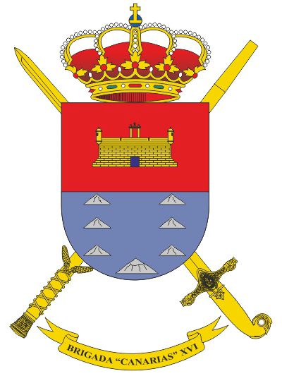 Escudo de la Brigada 'Canarias' XVI