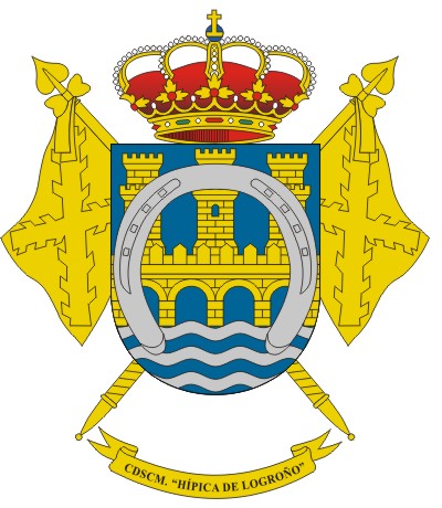 Escudo del Centro Deportivo Sociocultural Militar 'Hípica de Logroño'