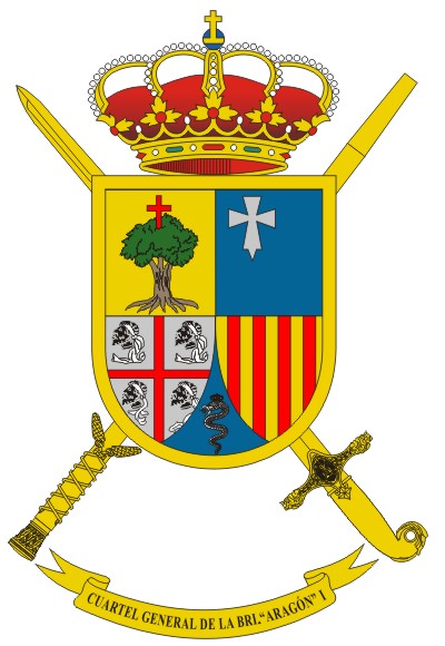 Escudo del Cuartel General de la Brigada 'Aragón' I