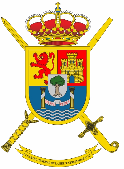 Escudo del Cuartel General de la Brigada 'Extremadura' XI