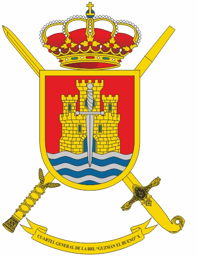 Escudo del Cuartel General de la Brigada 'Guzmán el Bueno' X
