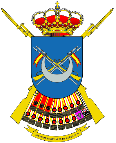 Escudo del Grupo de Regulares de Ceuta 54