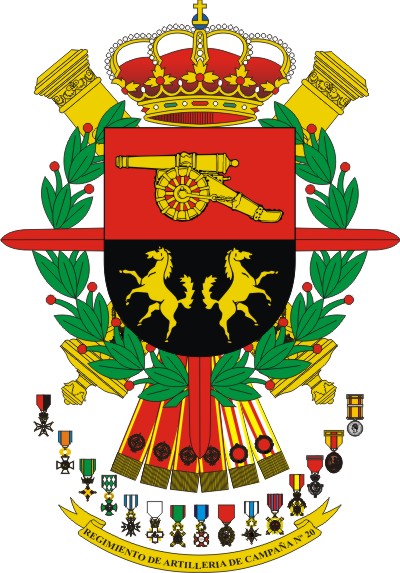 Escudo del Regimiento de Artillería de Campaña nº 20