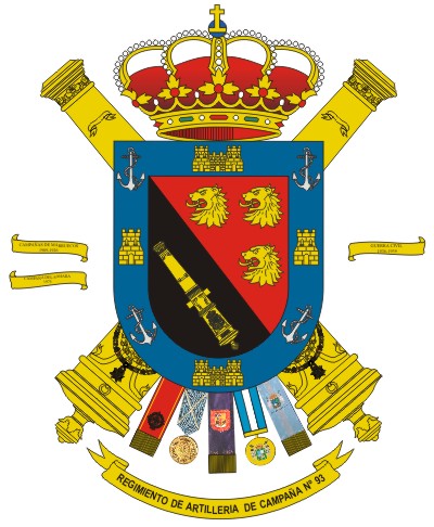 Escudo del Regimiento de Artillería de Campaña nº 93