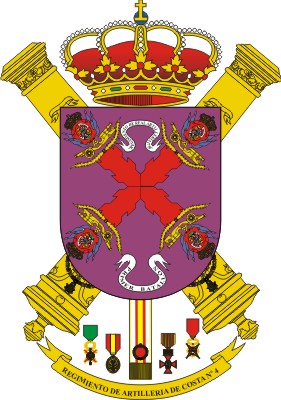 Escudo del Regimiento de Artillería de Costa nº 4