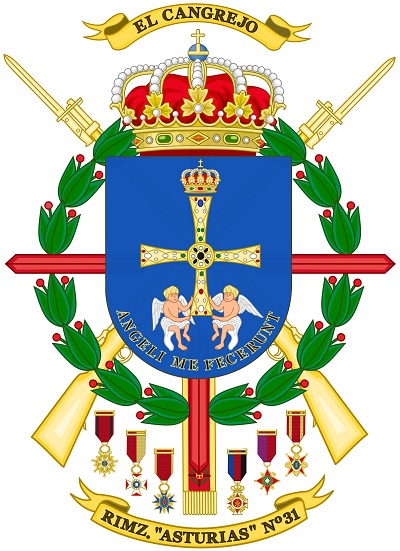 Escudo del Regimiento de Infantería 'Asturias' nº 31