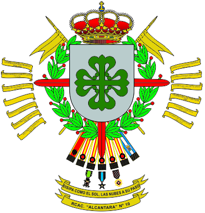 Escudo del Regimiento de Caballería "Alcántara" nº 10