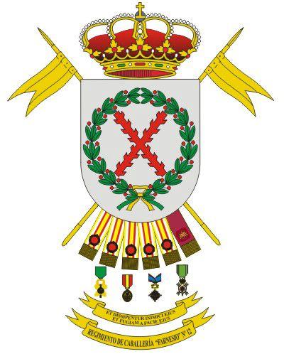 Escudo del Regimiento de Caballería 'Farnesio' nº 12