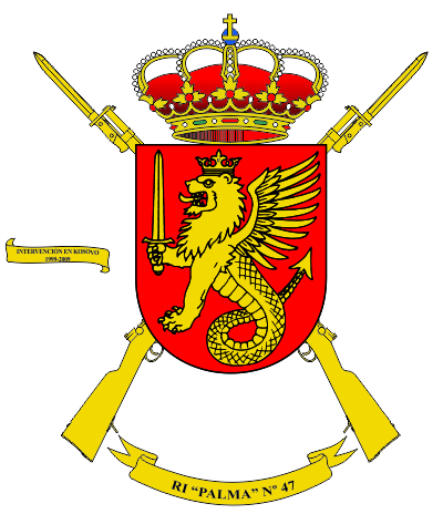 Escudo del Regimiento de Infantería 'Palma' nº 47