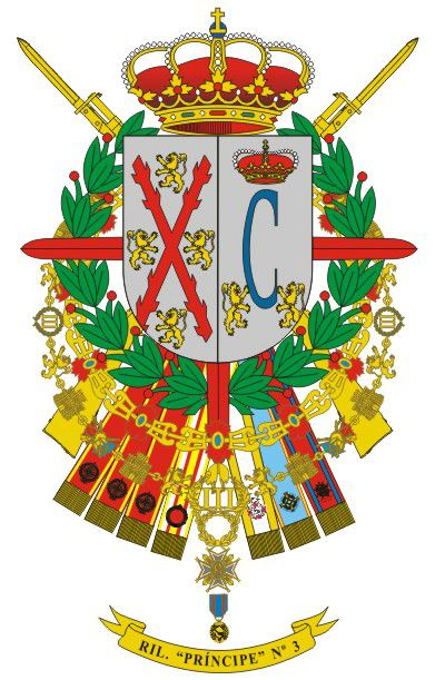 Escudo del Regimiento de Infantería 'Príncipe' nº 3
