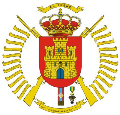 Escudo del Regimiento de Infantería 'Inmemorial del Rey' nº 1