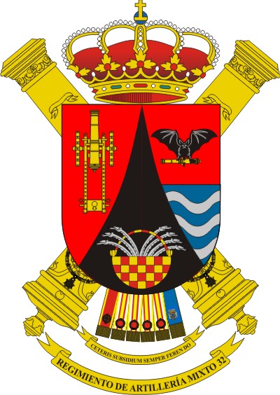 Escudo del Regimiento de Artillería Mixto nº 32