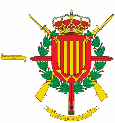 Escudo del Regimiento de Infantería 'La Reina' nº 2