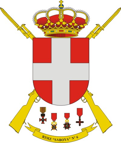 Escudo del Regimiento de Infantería 'Saboya' nº 6