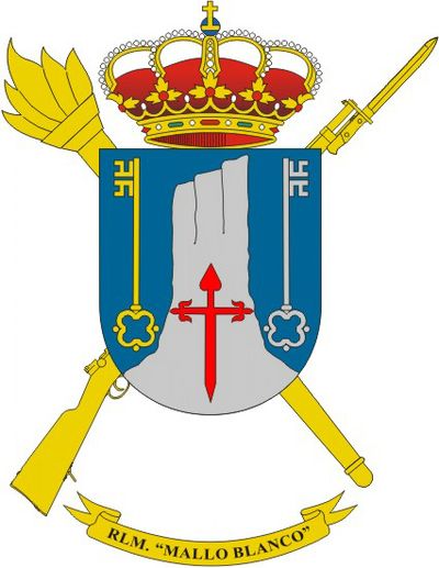 Escudo de la Residencia Logística Militar 'Mallo Blanco'
