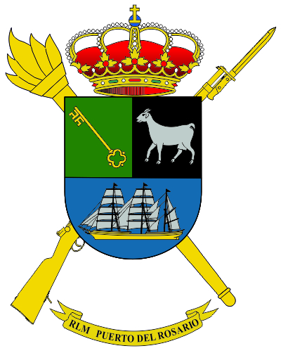 Escudo de la Residencia Logística Militar Puerto del Rosario