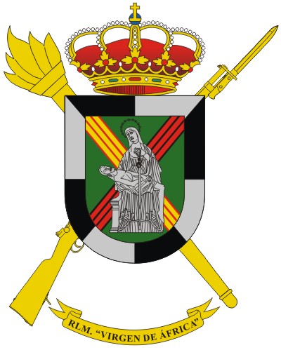 Escudo de la Residencia Logística Militar 'Virgen de África'