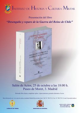 Cartel promocional de la presentación del libro