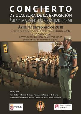 Cartel promocional del concierto en Ávila