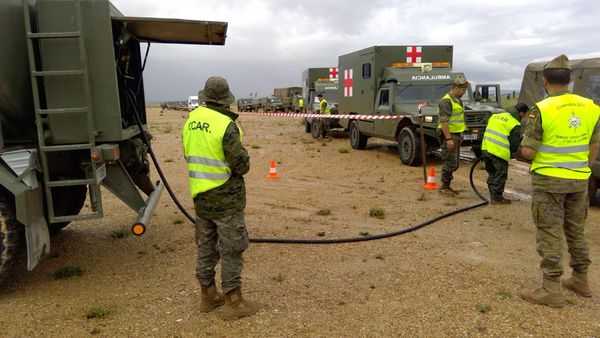 Refuelling at the Convoy Support Centre