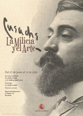 Cartel promocional de la exposición en Barcelona