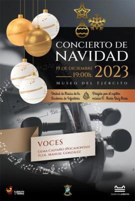 Cartel promocional del concierto de Navidad
