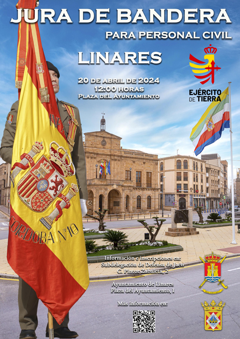 Jura de Bandera para personal civil en Linares